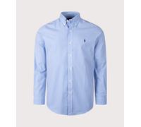 Polo Ralph Lauren Custom Fit Stretch Poplin Shirt - Blue and White S S