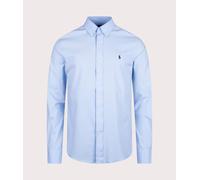Polo Ralph Lauren Mens Custom Fit Stretch Poplin Shirt - Colour: 009 Austin Blue - Size: Medium