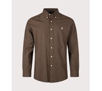 Polo Ralph Lauren Mens Custom Fit Stretch Poplin Shirt - Colour: 505 Nutmeg Brown - Size: XXL