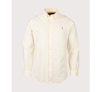 Polo Ralph Lauren Mens Custom Fit Striped Oxford Shirt - Colour: 004 Yellow Oxford/White - Size: Medium