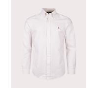 Polo Ralph Lauren Mens Custom Fit Striped Oxford Shirt - Colour: 007 Coastal Beige/White - Size: Large