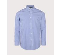 Polo Ralph Lauren Mens Custom Fit Striped Stretch Poplin Shirt - Colour: 001 Blue/White Bengal Stripe - Size: Large