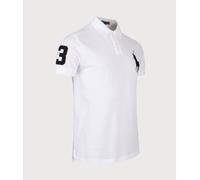 Polo Ralph Lauren Mens Custom Slim Fit Big Pony Mesh Polo Shirt - Colour: 003 White - Size: Medium