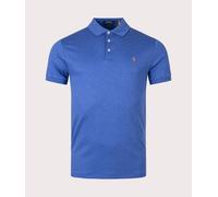 Polo Ralph Lauren Mens Custom Slim Fit Interlock Polo Shirt - Colour: 008 Faded Royal Heather - Size: XXL XXL