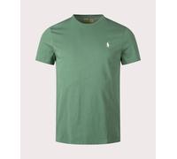 Polo Ralph Lauren Mens Custom Slim Fit Jersey T-Shirt - Colour: 422 Antique Green/Antique Cream PP - Size: Medium