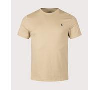 Polo Ralph Lauren Mens Custom Slim Fit Jersey T-Shirt - Colour: 429 Coastal Beige - Size: Small
