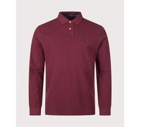 Polo Ralph Lauren Mens Custom Slim Fit Long Sleeve Polo Shirt - Colour: 095 Spring Wine Heather - Size: Medium