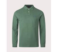 Polo Ralph Lauren Mens Custom Slim Fit Long Sleeve Polo Shirt - Colour: 130 Washed Forest - Size: XL