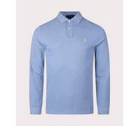Polo Ralph Lauren Mens Custom Slim Fit Long Sleeve Polo Shirt - Colour: 135 Channel Blue - Size: Large