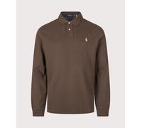 Polo Ralph Lauren Mens Custom Slim Fit Long Sleeve Polo Shirt - Colour: 503 Nutmeg Brown - Size: XL