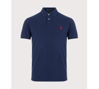 Ralph Lauren The Iconic short sleeve polo shirt navy blue red - S