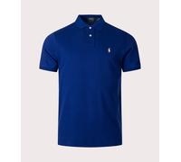 Polo Ralph Lauren Mens Fall Royal Short-sleeved Logo-embroidered Custom-fit Cotton-piqué Shirt L