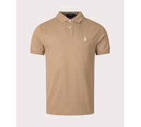 Polo Ralph Lauren Mens Custom Slim Fit Mesh Polo Shirt - Colour: 332 Café Tan - Size: Medium