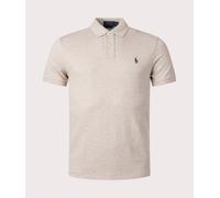 Polo Ralph Lauren Mens Custom Slim Fit Mesh Polo Shirt - Colour: 342 Expedition Dune Heather - Size: Large
