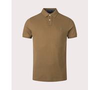 Polo Ralph Lauren Mens Custom Slim Fit Mesh Polo Shirt - Colour: 435 Nature Brown - Size: Medium