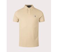 Polo Ralph Lauren Mens Custom Slim Fit Mesh Polo Shirt - Colour: 436 Coastal Beige - Size: Large Large