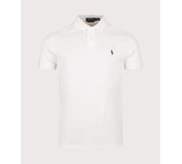 Polo Ralph Lauren Mens Custom Slim Fit Mesh Polo Shirt - Colour: 438 Pale Cream - Size: Large