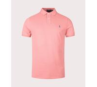 Polo Ralph Lauren Mens Custom Slim Fit Mesh Polo Shirt - Colour: 440 Desert Rose - Size: Large