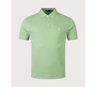 Polo Ralph Lauren Mens Custom Slim Fit Mesh Polo Shirt - Colour: 464 Outback Green - Size: Medium