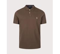 Polo Ralph Lauren Mens Custom Slim Fit Mesh Polo Shirt - Colour: 527 Nutmeg Brown - Size: Medium