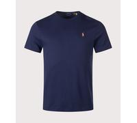Cotton T-shirt with Logo - male - Polo Ralph Lauren - T-Shirts - Blue - L - Tops L