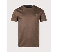 Polo Ralph Lauren Mens Custom Slim Fit Pima T-Shirt - Colour: 042 Nutmeg Brown Heather - Size: Medium