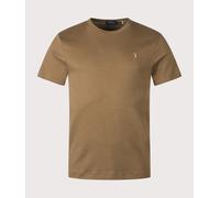 Polo Ralph Lauren Mens Custom Slim Fit Pima T-Shirt - Colour: 097 Nature Brown - Size: Large