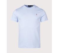Polo Ralph Lauren Mens Custom Slim Fit Pima T-Shirt - Colour: 506 Pebble Blue - Size: Medium