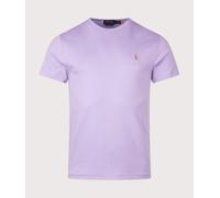 Polo Ralph Lauren Mens Custom Slim Fit Pima T-Shirt - Colour: 507 Powder Purple - Size: Medium