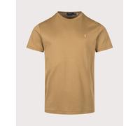 Polo Ralph Lauren Mens Custom Slim Fit Pima T-Shirt - Colour: 509 Cafe Brown - Size: Medium