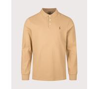 Polo Ralph Lauren Mens Custom Slim Fit Stretch Mesh Long Sleeve Polo Shirt - Colour: 500 Classic Camel - Size: XXL