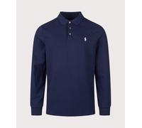 Polo Ralph Lauren Mens Custom Slim Fit Stretch Mesh Long Sleeve Polo Shirt - Colour: 501 Refined Navy - Size: XL