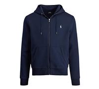 POLO RALPH LAUREN Men's Double Knit Tech Full Zip Hoodie, Navy, S