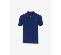 Polo Ralph Lauren Mens Fall Royal Short-sleeved Logo-embroidered Slim-fit Cotton-piqué Shirt S