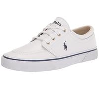 POLO RALPH LAUREN Men's Faxon Low Sneaker, White/Navy Pp, 8 UK