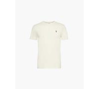 Polo Ralph Lauren Mens Herbal Milk Logo-embroidered Slim-fit Cotton-jersey T-shirt Xl