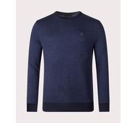 Polo Ralph Lauren Mens Houndstooth Wool Sweatshirt - Colour: 002 Navy Combo - Size: Large
