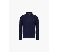 Polo Ralph Lauren Mens Hunter Vy Logo-embroidered Funnel-neck Wool and Cotton-blend Jumper Xxl