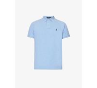 Polo Ralph Lauren Mens Jamaica Heather Short-sleeved Logo-embroidered Custom-fit Cotton-piqué Shirt L