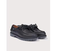 Polo Ralph Lauren Mens Jett Lug-Sole Leather Moc-Toe Shoes - Colour: 001 Black - Size: 10