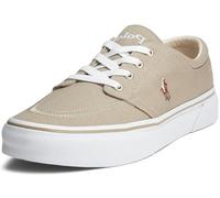 POLO RALPH LAUREN Men's Keaton Laceless Sneakers, Hampton Khaki/Multi, 6.5 UK