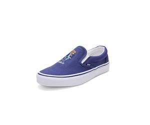 POLO RALPH LAUREN Men's Keaton Polo Bear Slip-on Sneaker, Navy, 8 UK