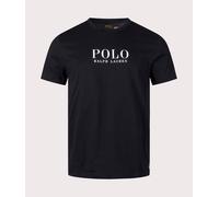 Ralph Lauren Logo Cotton Sleep Short Sleeve T-Shirt Black White - L