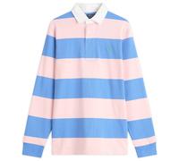 Polo Ralph Lauren Men's Long Sleeve Rugby Shirt Garden Pink/New England Blue