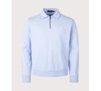 Polo Ralph Lauren Mens Loopback Quarter Zip Sweatshirt - Colour: 001 Pebble Blue - Size: Medium