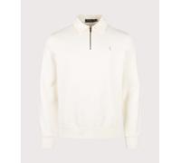 Polo Ralph Lauren Mens Loopback Quarter Zip Sweatshirt - Colour: 002 Clubhouse Cream - Size: Large
