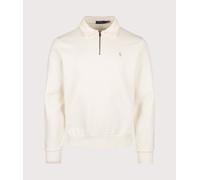 Polo Ralph Lauren Mens Loopback Quarter Zip Sweatshirt - Colour: 002 Clubhouse Cream - Size: Medium