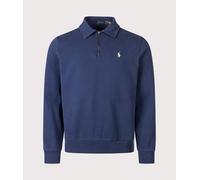 Polo Ralph Lauren Mens Loopback Quarter Zip Sweatshirt - Colour: 007 Cruise Navy - Size: Large
