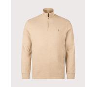 Polo Ralph Lauren Mens Loose Fit Estate-Rib Quarter Zip Knit Jumper - Colour: 006 Classic Camel Heather - Size: Large