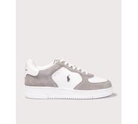 Polo Ralph Lauren Mens Masters Low Top Court Sneakers - Colour: 002 Earth Grey/Deckwash White - Size: 8